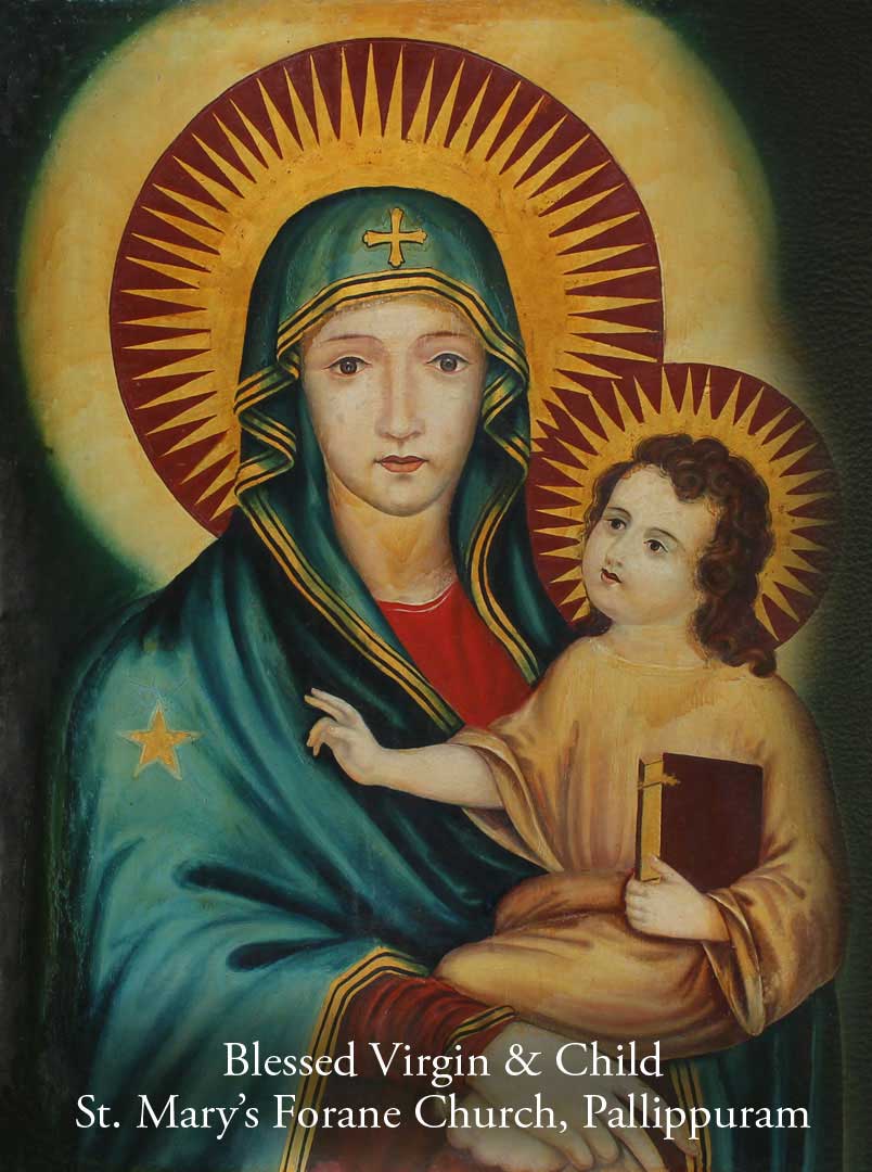 Blessed Virgin and Child<br/>St. Mary's Forane Church, Pallippuram 