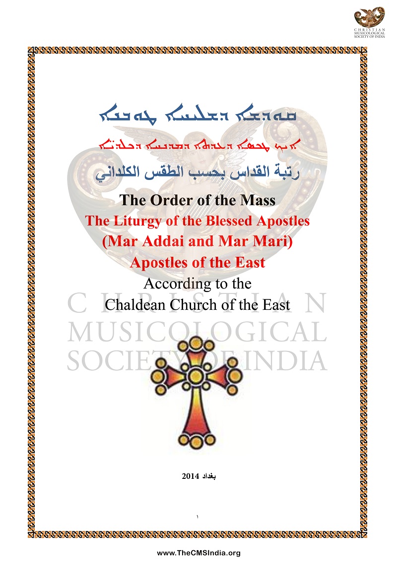 The- Order of the Mass The Liturgy of the Blessed Apostles
