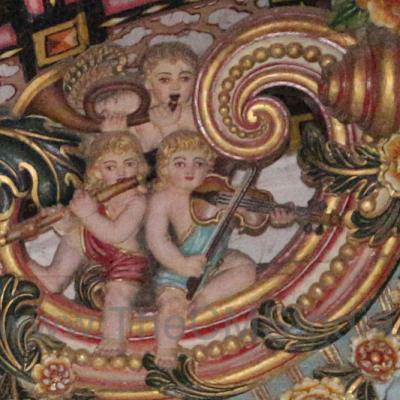 Angel playing a Bugle